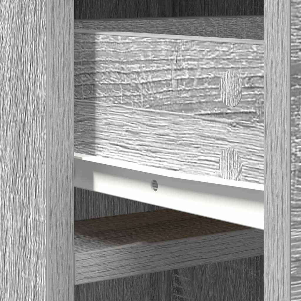 vidaXL Highboard z szufladą Szary Sonoma 40 x 40,5 x 135 cm