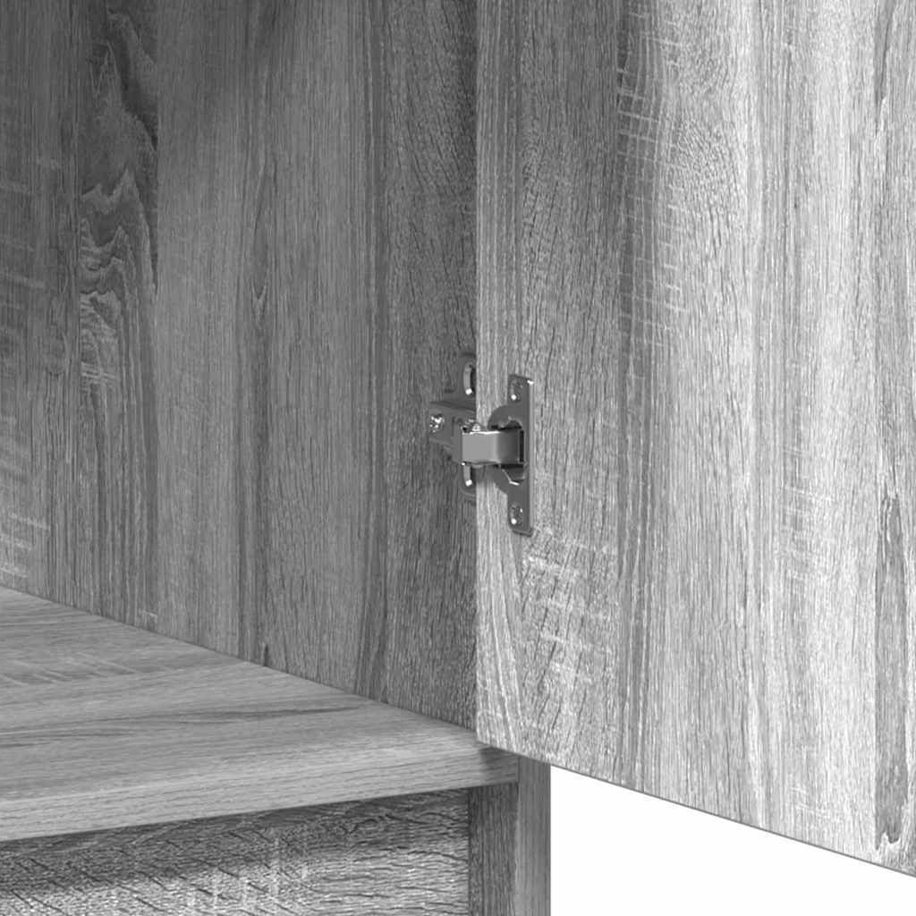 vidaXL Highboard z szufladą Szary Sonoma 40 x 40,5 x 135 cm