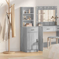 vidaXL Highboard z szufladą Szary Sonoma 40 x 40,5 x 135 cm