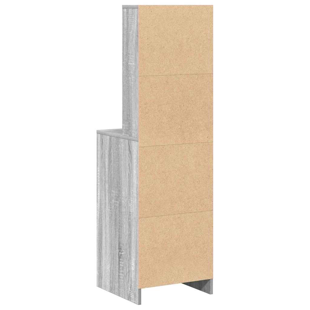 vidaXL Highboard z szufladą Szary Sonoma 40 x 40,5 x 135 cm