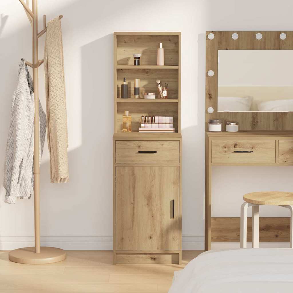 vidaXL Highboard z szufladą Dąb rzemieślniczy 41 x 40 x 135 cm