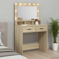 vidaXL Toaletka Dąb Sonoma 79 x 41 x 135 cm Materiał drewnopochodny