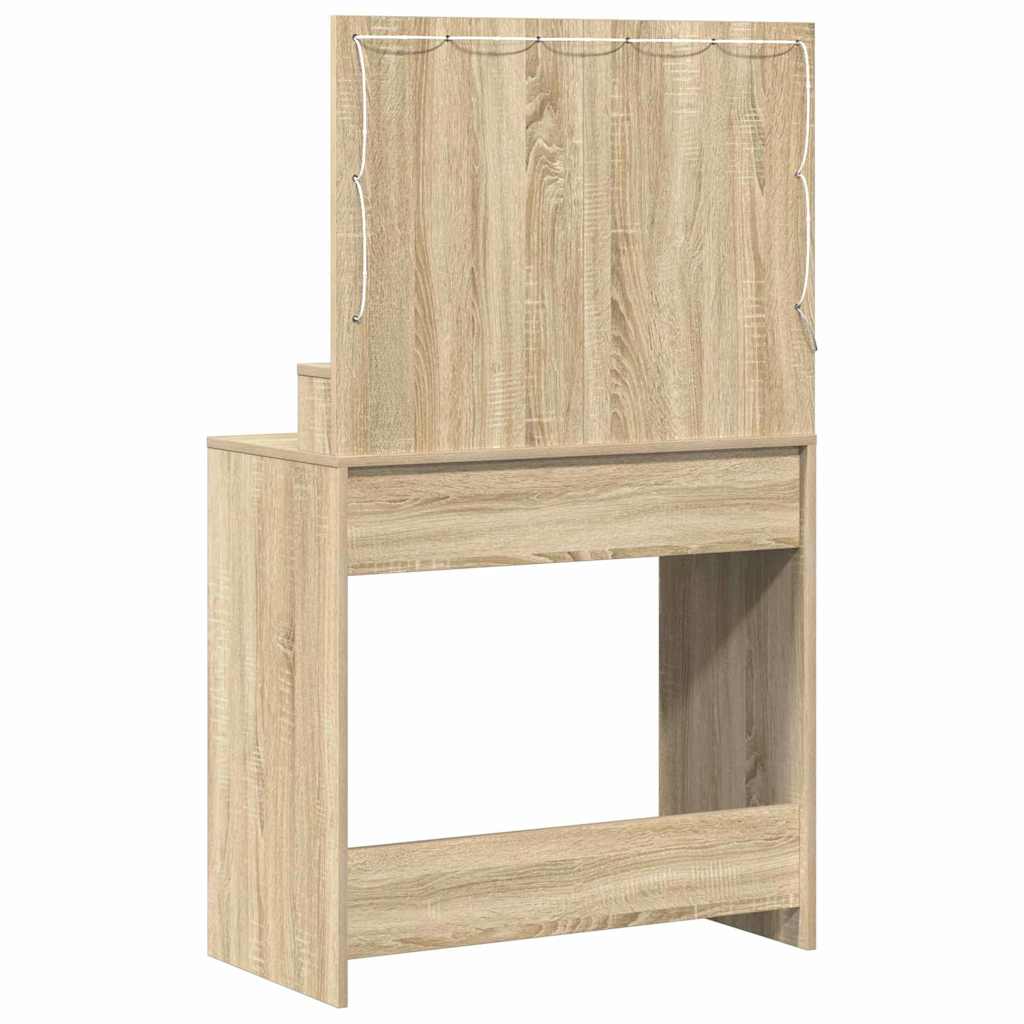 vidaXL Toaletka Dąb Sonoma 79 x 41 x 135 cm Materiał drewnopochodny
