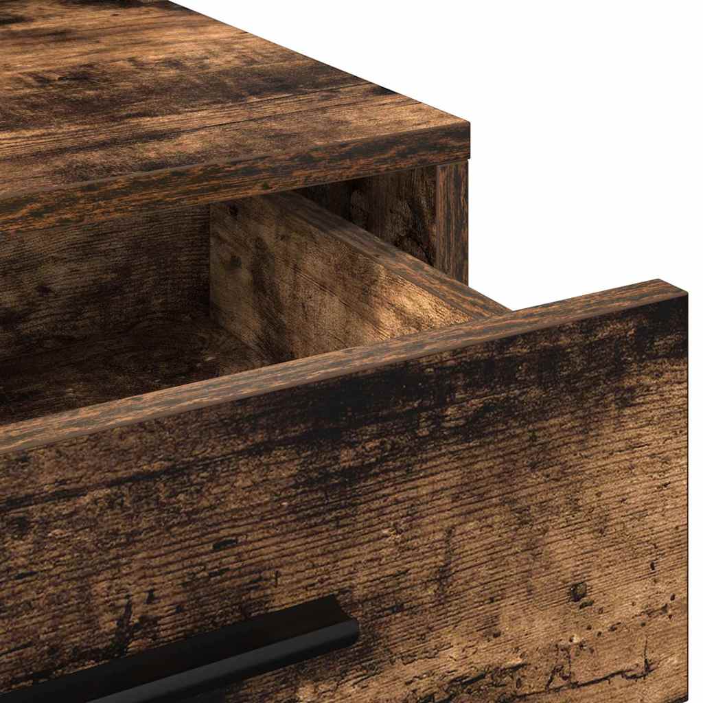 vidaXL Toaletka Dąb wędzony 79 x 41 x 135 cm Materiał drewnopochodny