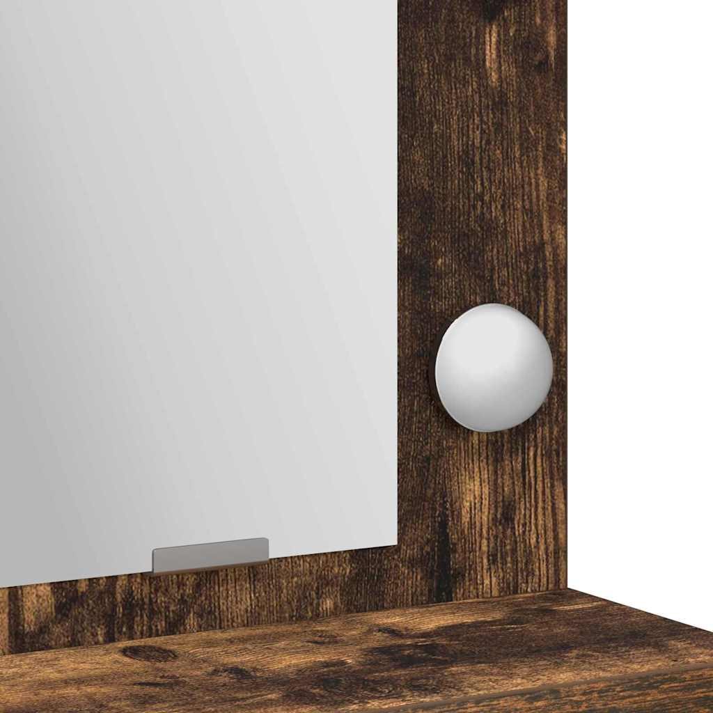 vidaXL Toaletka Dąb wędzony 79 x 41 x 135 cm Materiał drewnopochodny