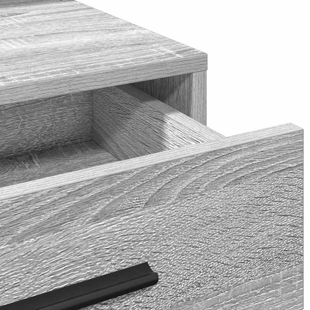 vidaXL Toaletka Szary Sonoma 79 x 41 x 135 cm Materiał drewnopochodny