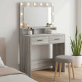 vidaXL Toaletka Szary Sonoma 79 x 41 x 135 cm Materiał drewnopochodny
