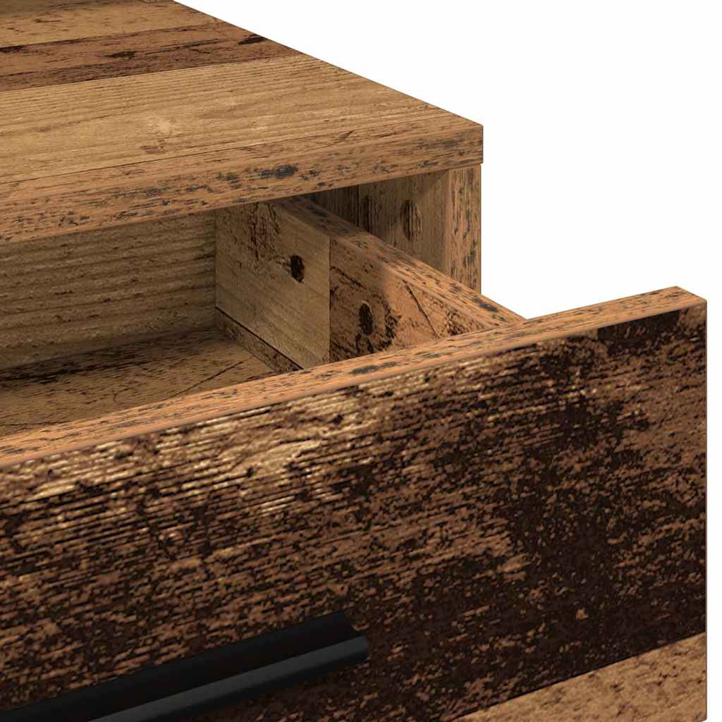 vidaXL Toaletka Stare drewno 79 x 41 x 135 cm Materiał drewnopochodny