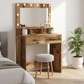 vidaXL Toaletka Stare drewno 79 x 41 x 135 cm Materiał drewnopochodny
