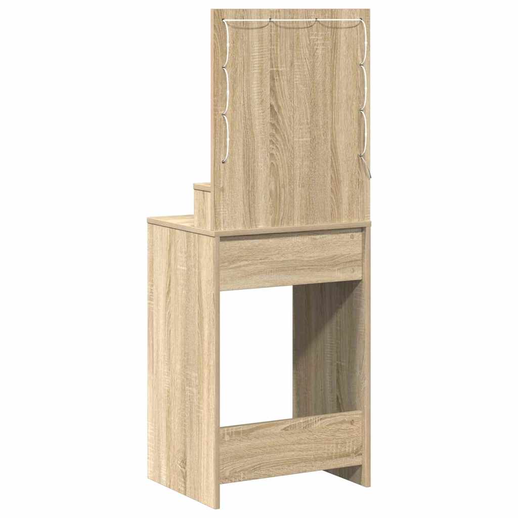 vidaXL Toaletka Dąb Sonoma 50 x 41 x 135 cm Materiał drewnopochodny