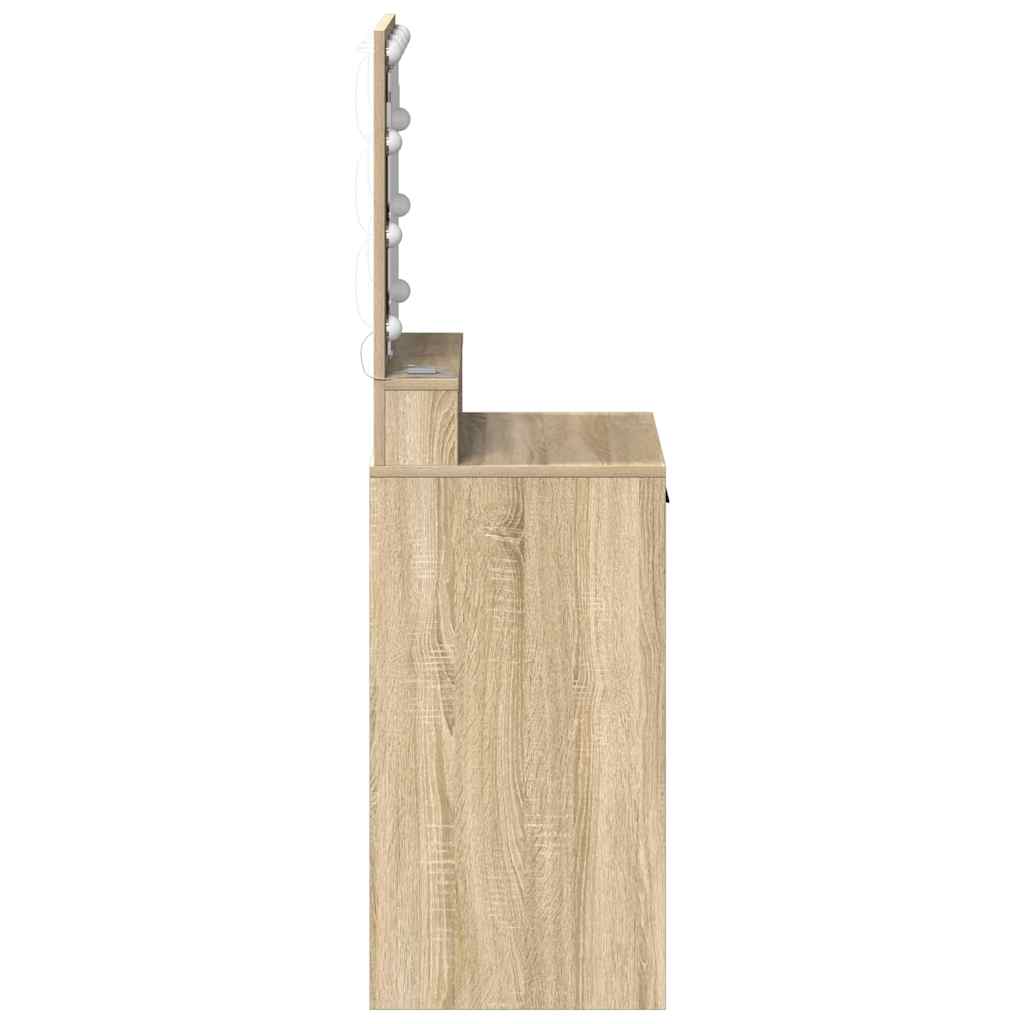 vidaXL Toaletka Dąb Sonoma 50 x 41 x 135 cm Materiał drewnopochodny