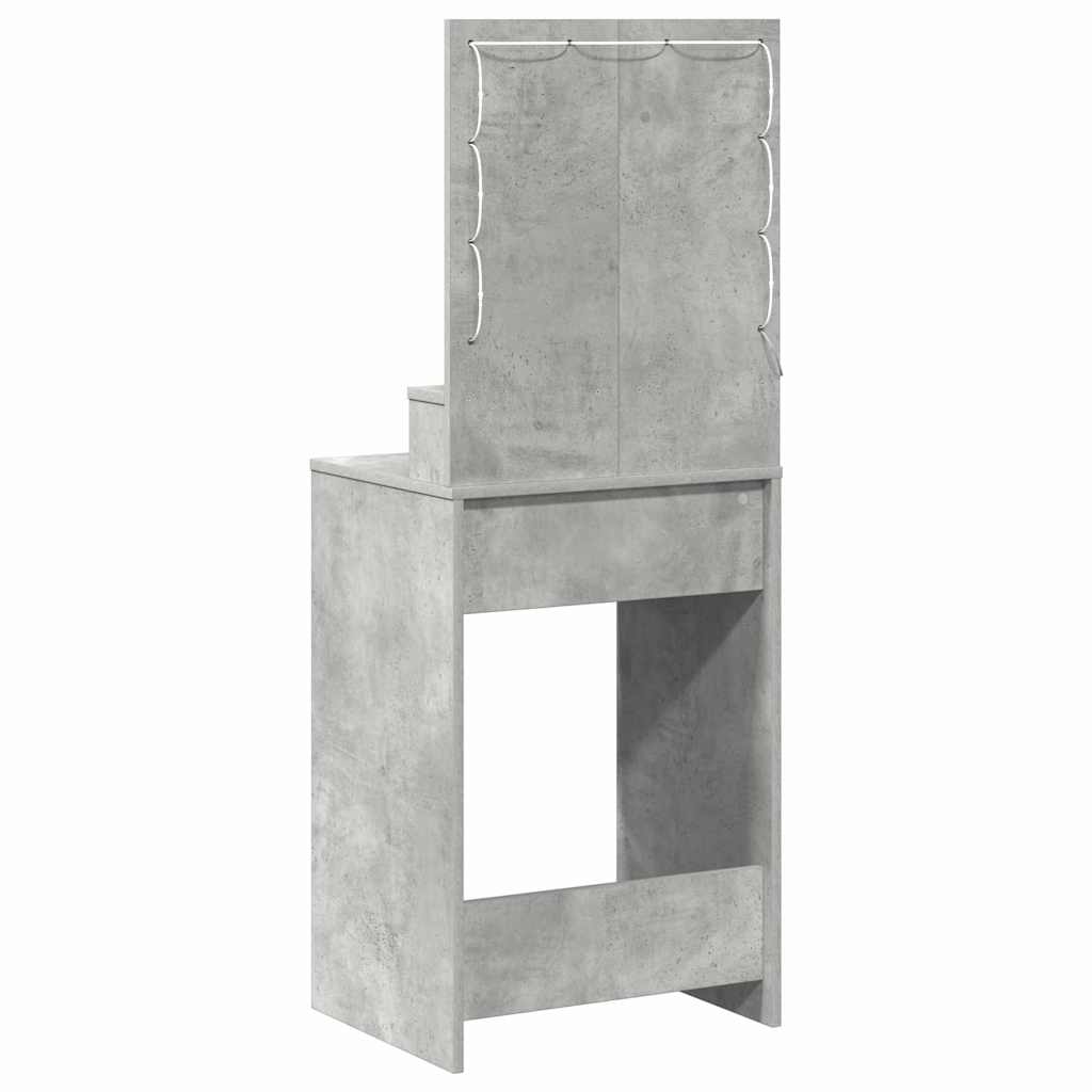 vidaXL Toaletka z szufladą z półką Betonowy szary 50 x 41 x 135 cm