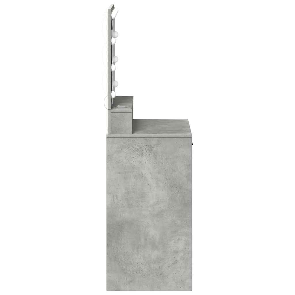 vidaXL Toaletka z szufladą z półką Betonowy szary 50 x 41 x 135 cm