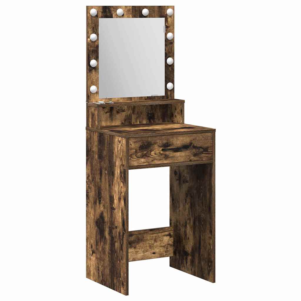 vidaXL Toaletka Dąb wędzony 50 x 41 x 135 cm Materiał drewnopochodny