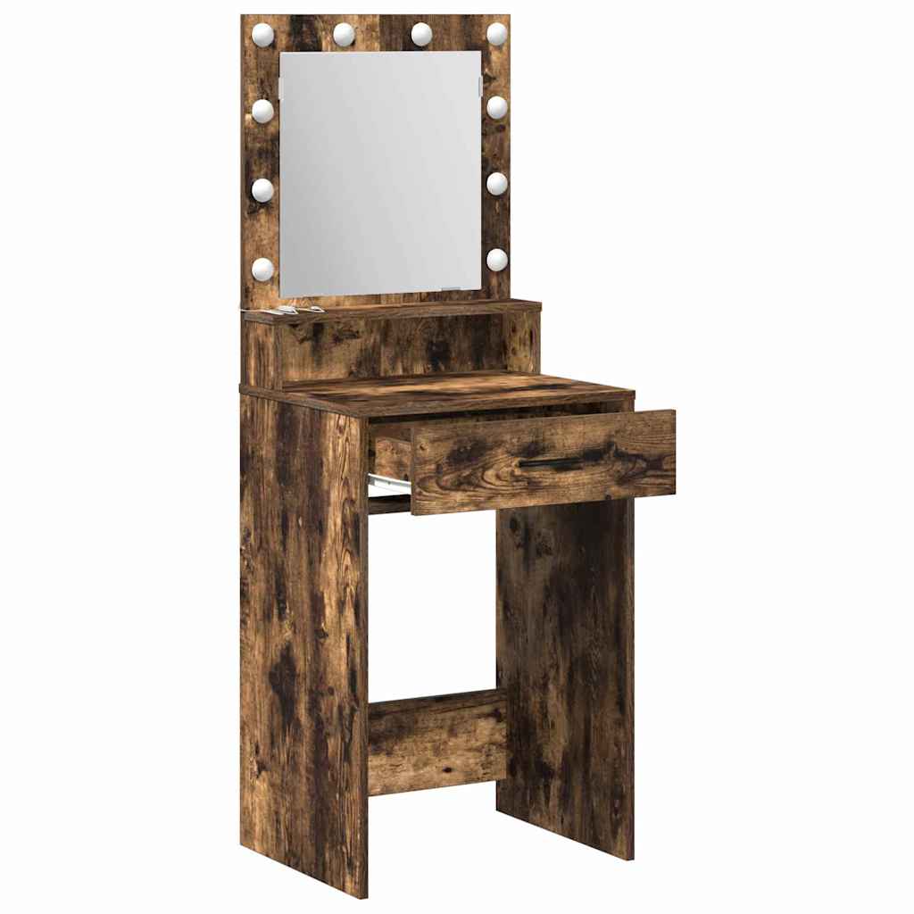vidaXL Toaletka Dąb wędzony 50 x 41 x 135 cm Materiał drewnopochodny