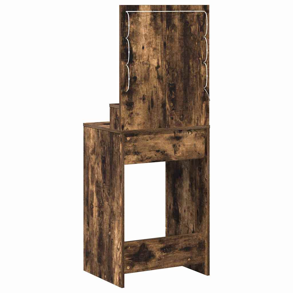 vidaXL Toaletka Dąb wędzony 50 x 41 x 135 cm Materiał drewnopochodny