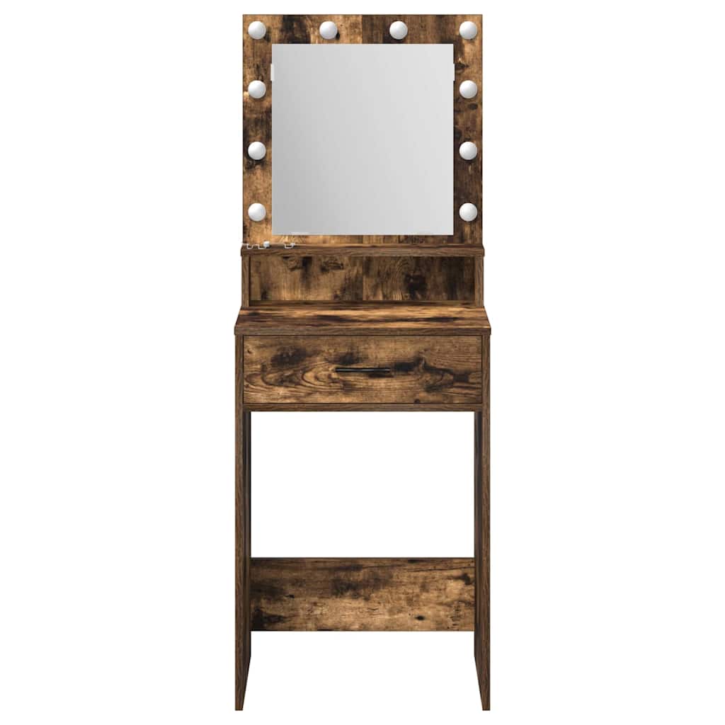 vidaXL Toaletka Dąb wędzony 50 x 41 x 135 cm Materiał drewnopochodny