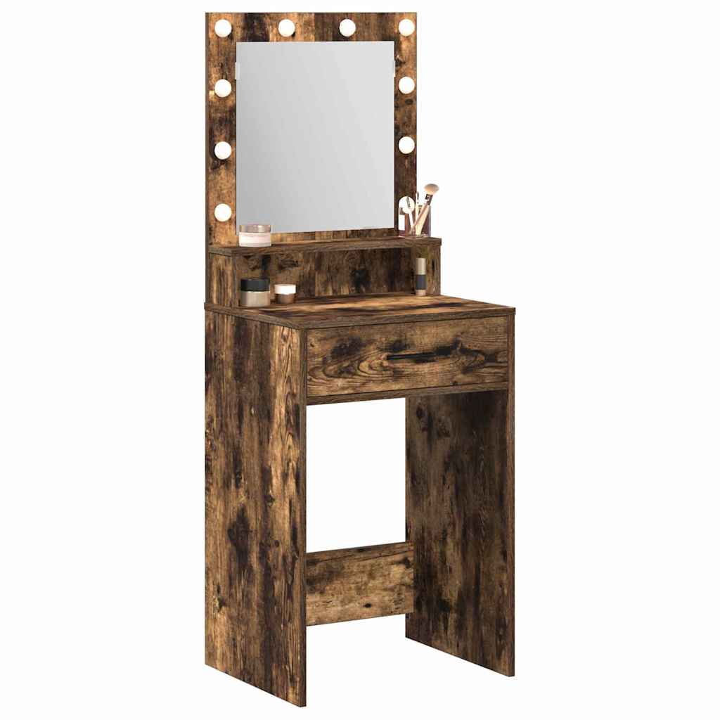vidaXL Toaletka Dąb wędzony 50 x 41 x 135 cm Materiał drewnopochodny