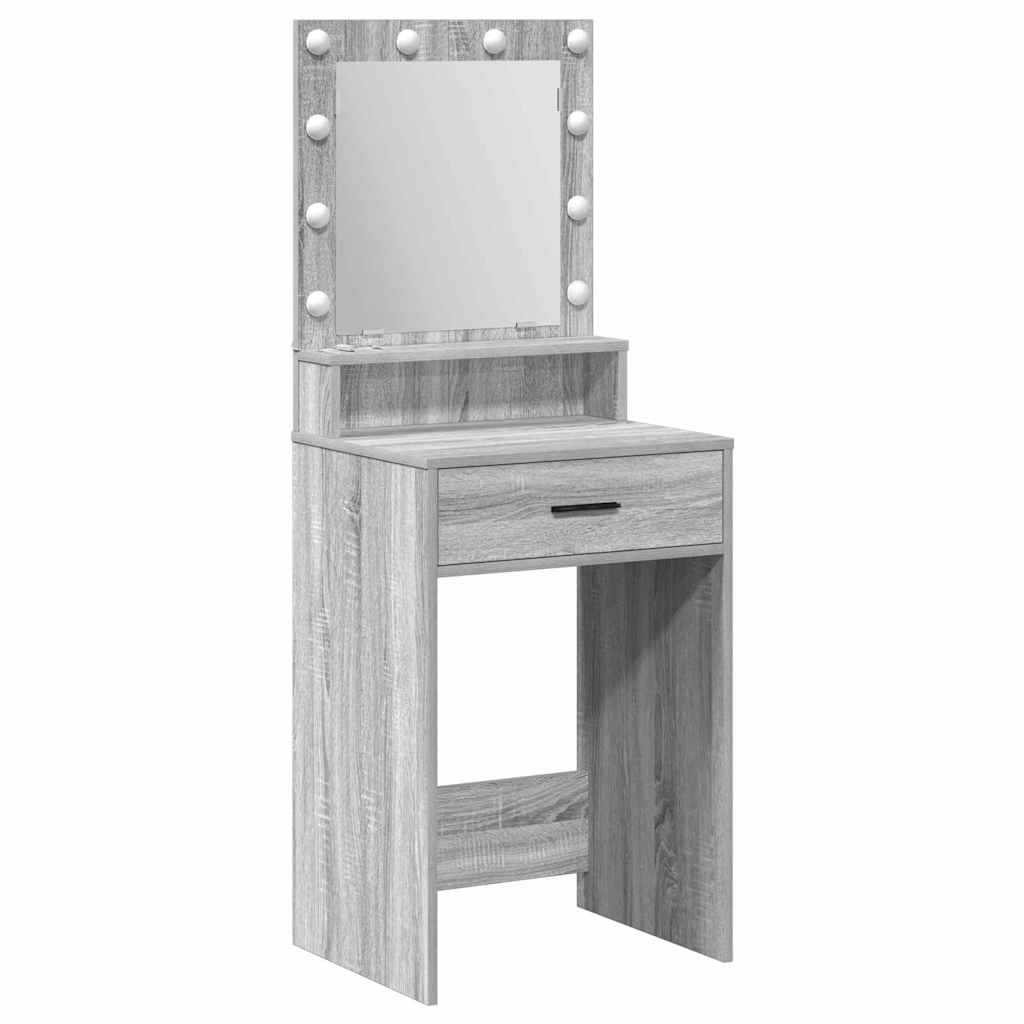 vidaXL Toaletka Szary Sonoma 50 x 41 x 135 cm Materiał drewnopochodny
