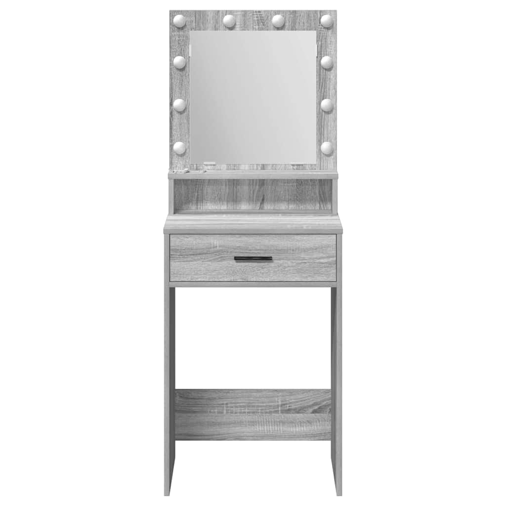 vidaXL Toaletka Szary Sonoma 50 x 41 x 135 cm Materiał drewnopochodny