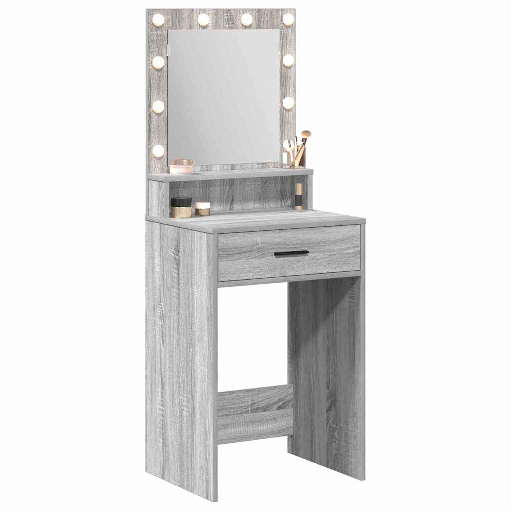 vidaXL Toaletka Szary Sonoma 50 x 41 x 135 cm Materiał drewnopochodny