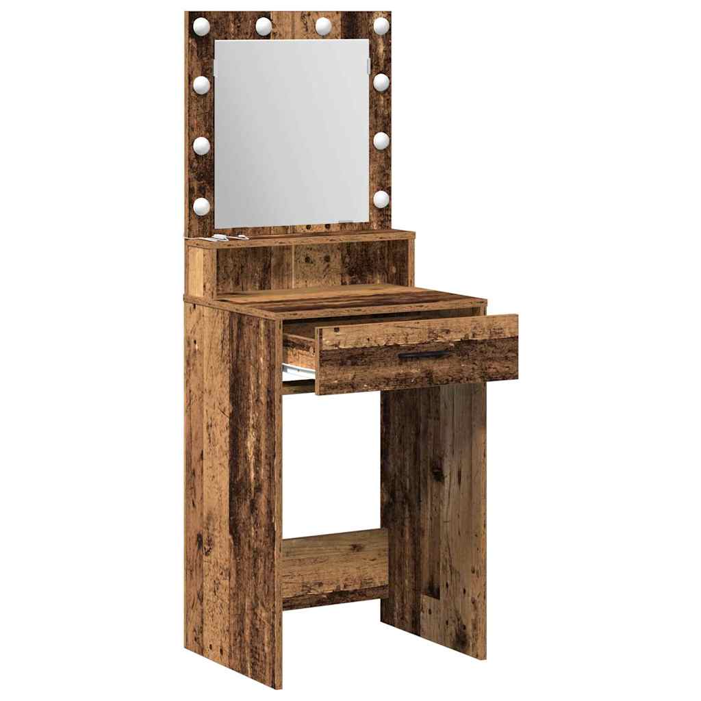 vidaXL Toaletka Stare drewno 50 x 41 x 135 cm Materiał drewnopochodny