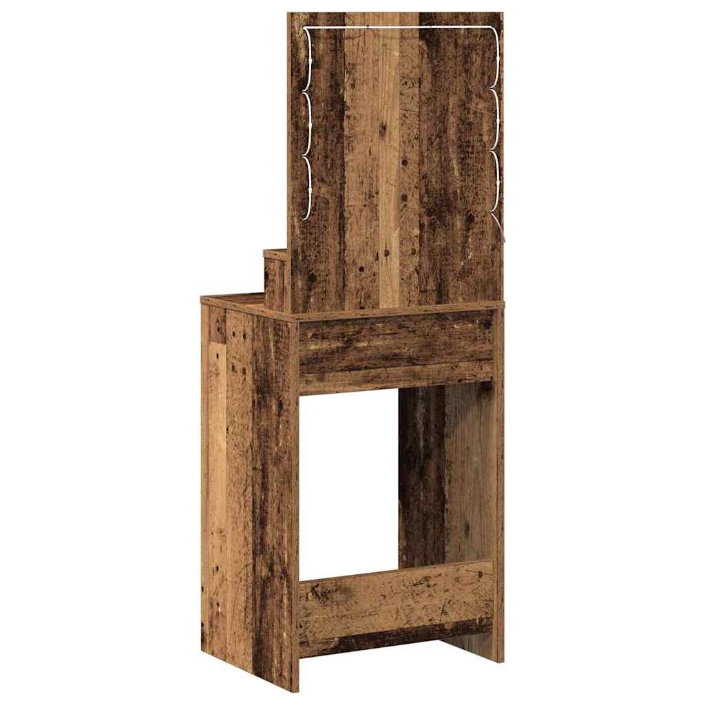 vidaXL Toaletka Stare drewno 50 x 41 x 135 cm Materiał drewnopochodny