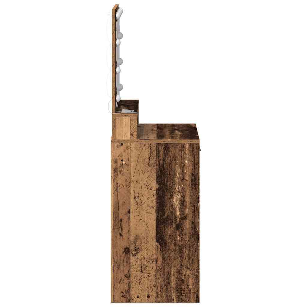 vidaXL Toaletka Stare drewno 50 x 41 x 135 cm Materiał drewnopochodny