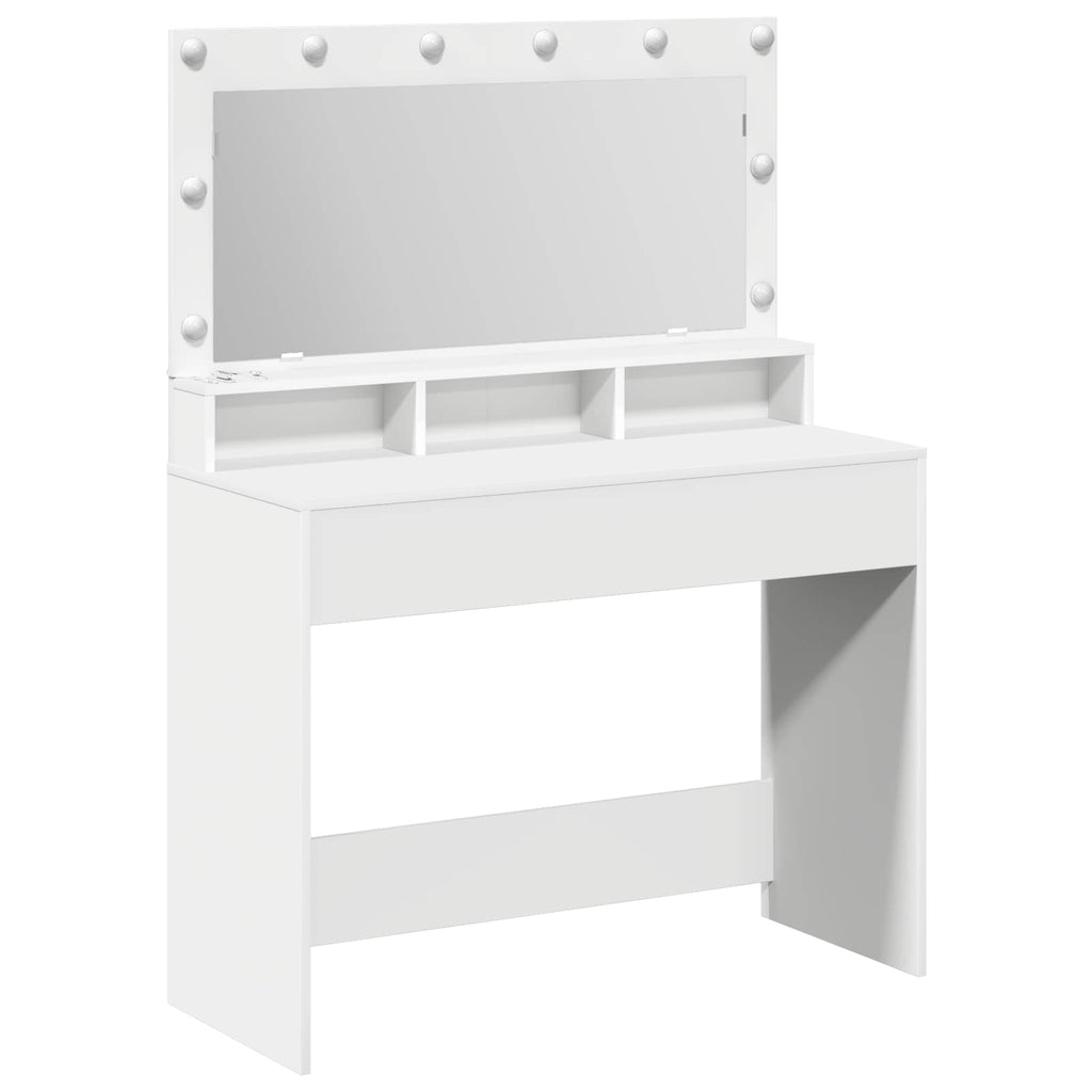 vidaXL Toaletka Biały 100 x 41 x 135 cm Materiał drewnopochodny