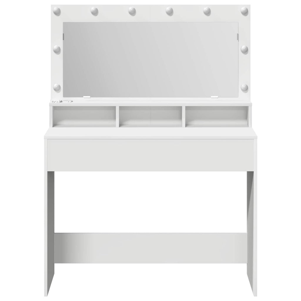 vidaXL Toaletka Biały 100 x 41 x 135 cm Materiał drewnopochodny