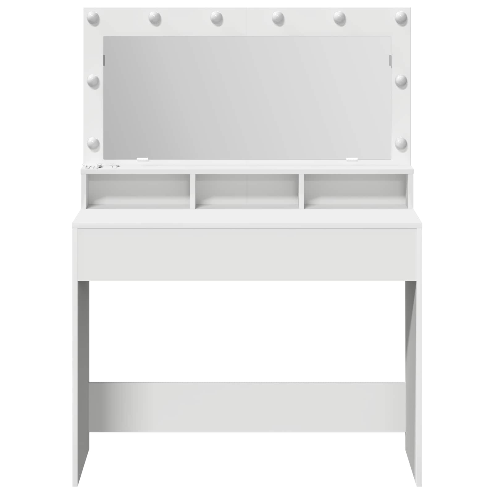 vidaXL Toaletka Biały 100 x 41 x 135 cm Materiał drewnopochodny