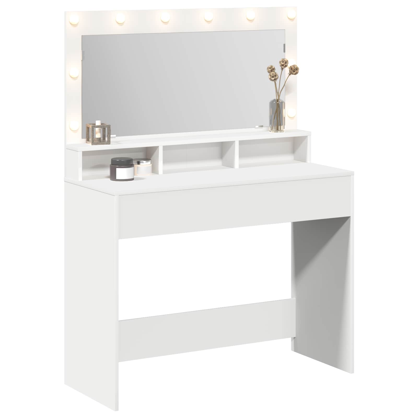 vidaXL Toaletka Biały 100 x 41 x 135 cm Materiał drewnopochodny