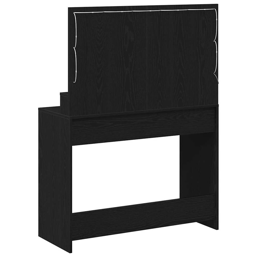 vidaXL Toaletka Czarny Dąb 100 x 41 x 135 cm Materiał drewnopochodny