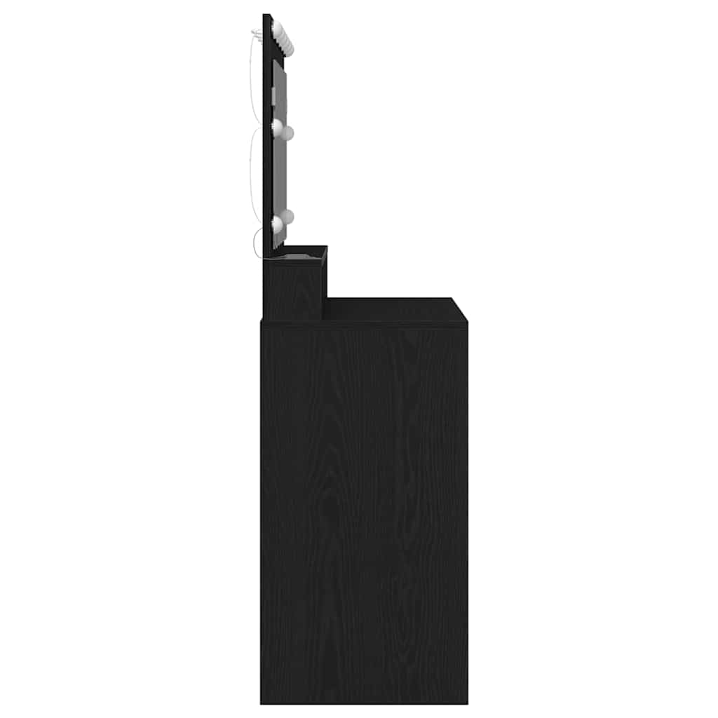 vidaXL Toaletka Czarny Dąb 100 x 41 x 135 cm Materiał drewnopochodny