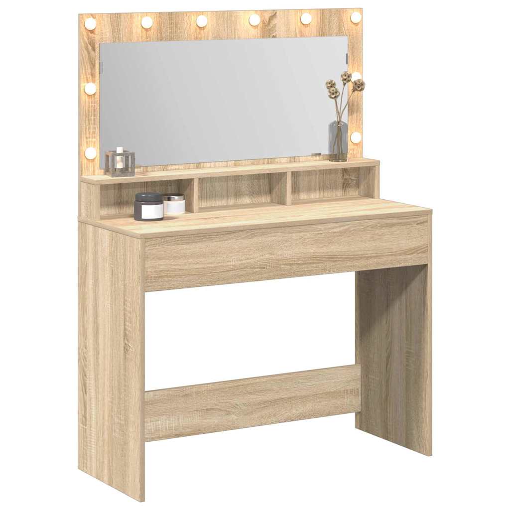 vidaXL Toaletka Dąb Sonoma 100 x 41 x 135 cm Materiał drewnopochodny