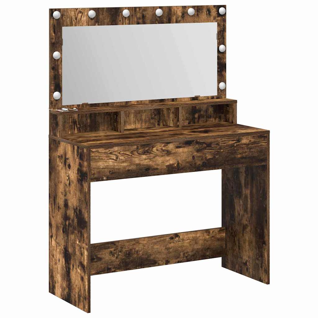 vidaXL Toaletka Dąb wędzony 100 x 41 x 135 cm Materiał drewnopochodny