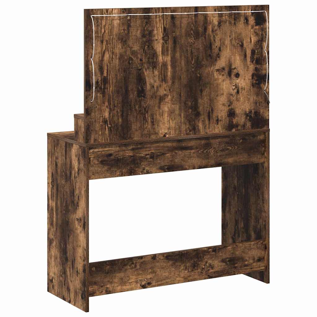 vidaXL Toaletka Dąb wędzony 100 x 41 x 135 cm Materiał drewnopochodny