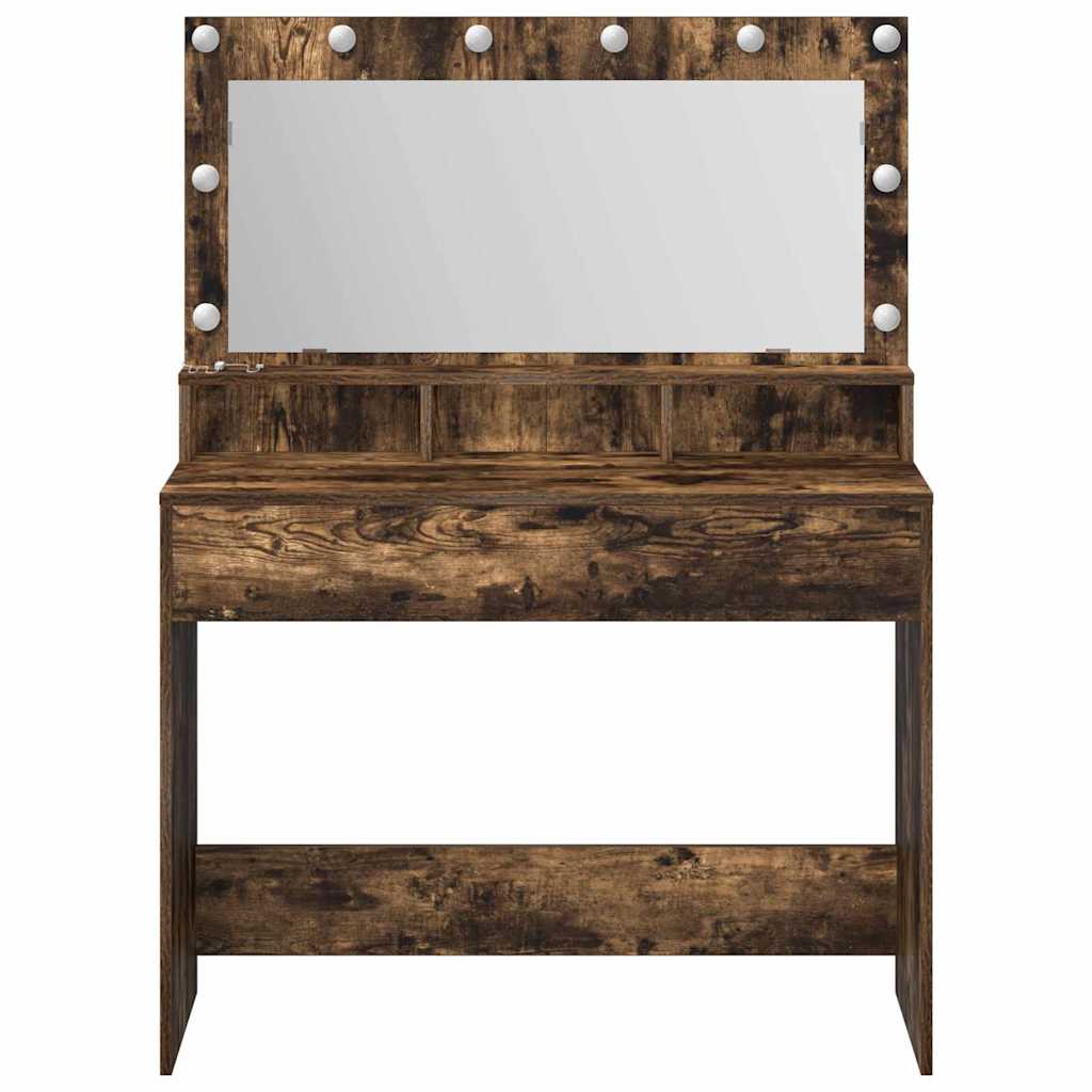 vidaXL Toaletka Dąb wędzony 100 x 41 x 135 cm Materiał drewnopochodny