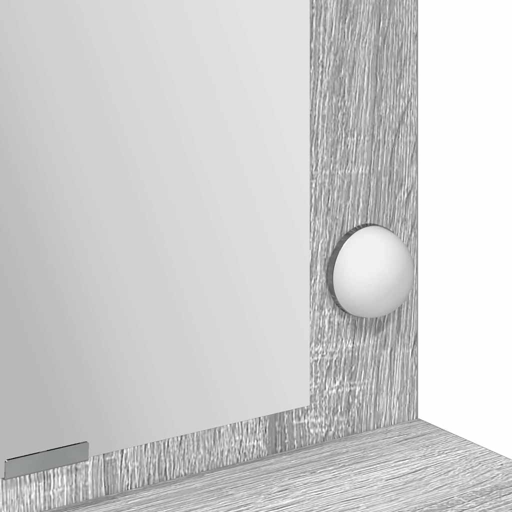 vidaXL Toaletka Szary Sonoma 100 x 41 x 135 cm Materiał drewnopochodny