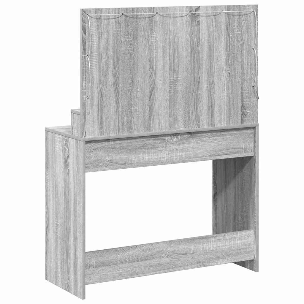 vidaXL Toaletka Szary Sonoma 100 x 41 x 135 cm Materiał drewnopochodny