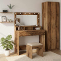 vidaXL Toaletka Stare drewno 100 x 41 x 135 cm Materiał drewnopochodny