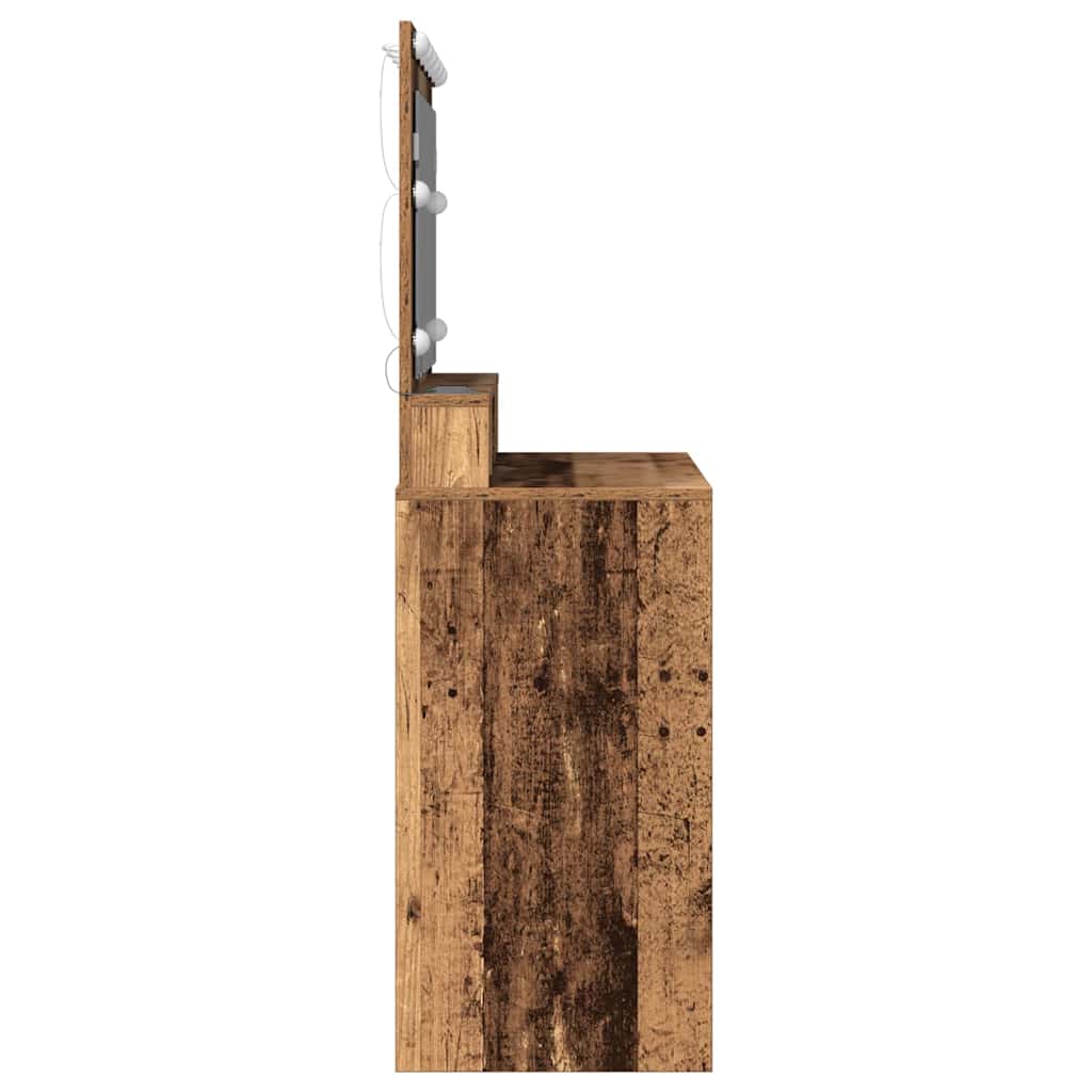 vidaXL Toaletka Stare drewno 100 x 41 x 135 cm Materiał drewnopochodny