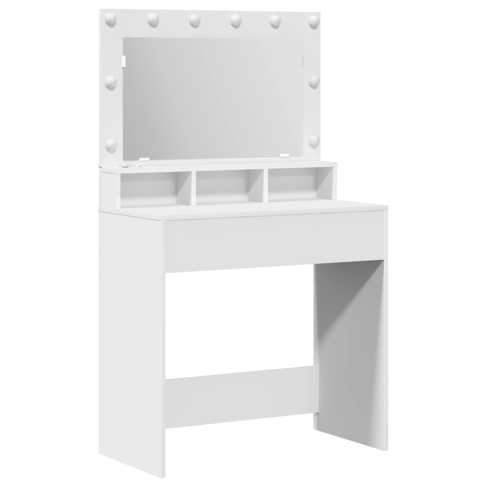 vidaXL Toaletka Biały 78,5 x 41 x 135 cm Materiał drewnopochodny