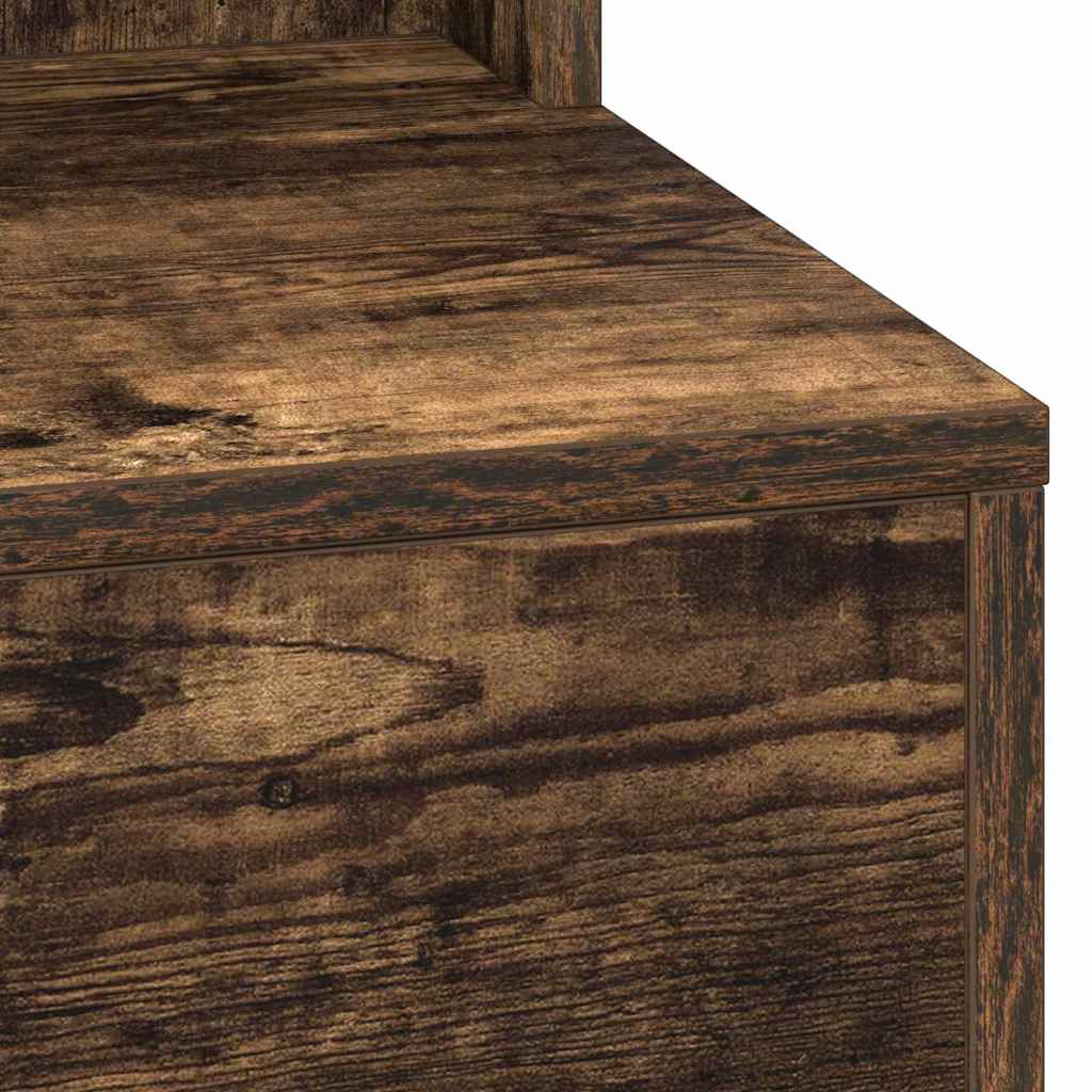 vidaXL Toaletka Dąb wędzony 75,5 x 41 x 135 cm Materiał drewnopochodny