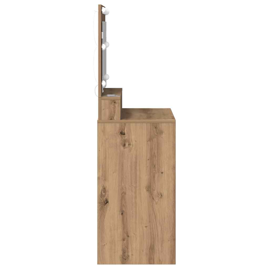 vidaXL Toaletka Dąb rzemieślniczy 75,5 x 41 x 135 cm