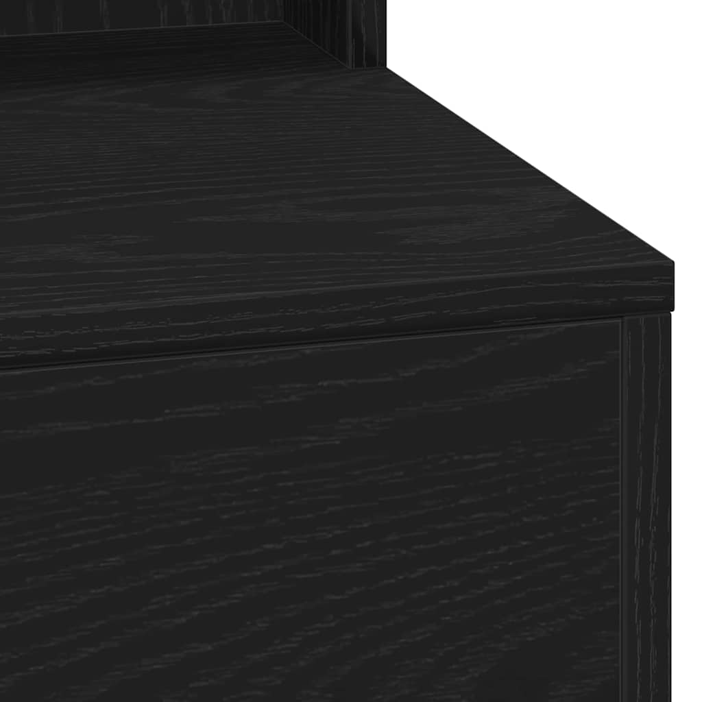 vidaXL Toaletka Czarny Dąb 50 x 41 x 135 cm Materiał drewnopochodny