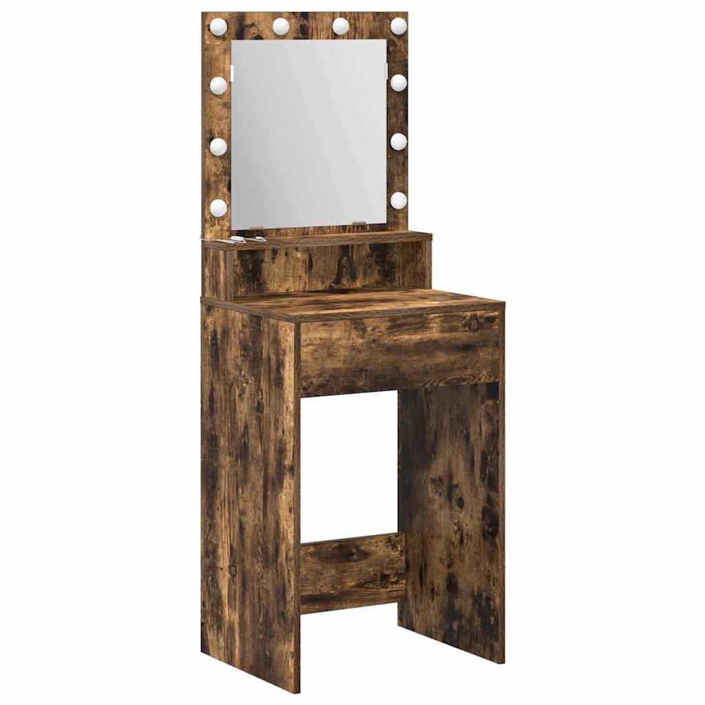 vidaXL Toaletka Dąb wędzony 50 x 41 x 135 cm Materiał drewnopochodny