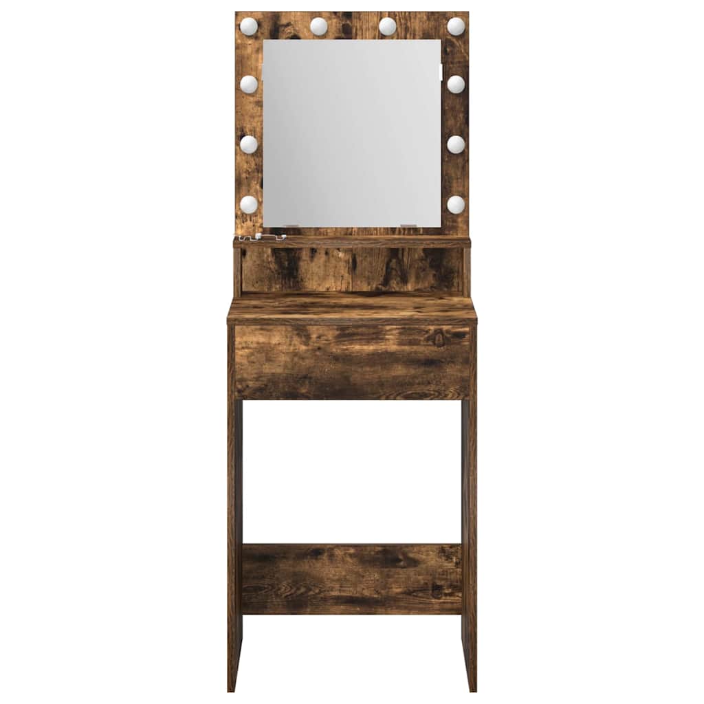 vidaXL Toaletka Dąb wędzony 50 x 41 x 135 cm Materiał drewnopochodny