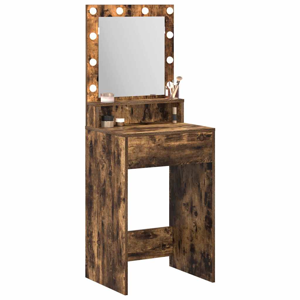 vidaXL Toaletka Dąb wędzony 50 x 41 x 135 cm Materiał drewnopochodny