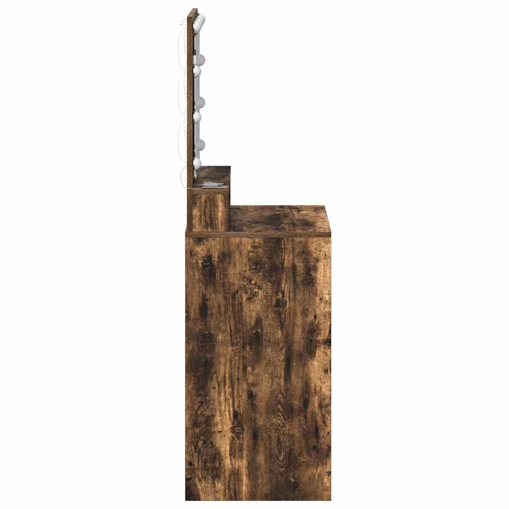 vidaXL Toaletka Dąb wędzony 50 x 41 x 135 cm Materiał drewnopochodny